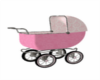Pink baby stroller