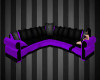 |K| Purple & Black Couch