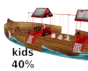 Ladybug swings boat