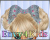 Kids Floral Gingham Bow