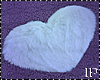 White Heart Rug Fur