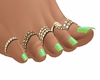 Bare Feet II green gld
