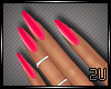 2u Red Nails w Rings