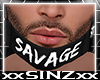 X WHITE SAVAGE MASK X