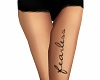 SL Fearless Leg Tattoo