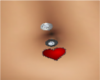 Heart belly peircing