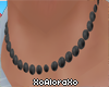(A) Pearl Black Choker