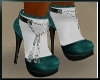 ~T~Teal/White ZyGA Boots