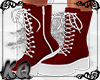 Red/White Winter Boots