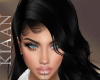 K: Black hair