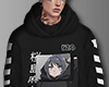 M | saku black hoodie