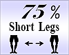 Short Legs Sclaer 75%