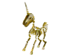 Gold Unicorn Skeleton