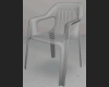 clear plastic chair '