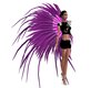 Purple Carnival Feathers