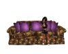  brown / purple sofa  