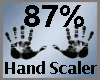 Hand Scale 87%  M A