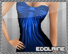 E~ Blue Satin Dress