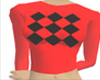 Crazy Squares Tee Red