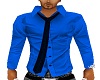 [E] Blue Shirt w/ Tie