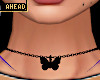 blk butterfly choker