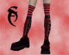 Red Punk Funky Boots