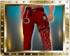RED GEO JEANS - M