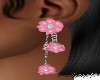 PINK  FLOWER  EARRINGS