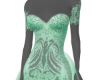 mint/green wedding dress