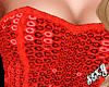 ^red sequin corset^