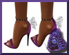 Req Purple Bfly Heels