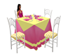 Pink &Yellow Party Table