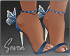 !7 Blue Butterfly Shoes