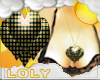 l0lYGold Hearts Necklace