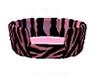 Pink Zebra Pet Bed