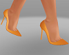 K orange pump shoes