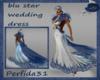 blu star wedding dress