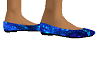 blue glitter ballet shoe