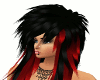 ! Emo Hair Black Red.