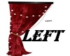 Red Velvet Drapes Left