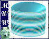 NO POSE Teal Ottoman