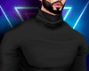 Plaid Turtleneck Black