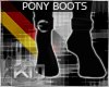 +KM+ Pony Boots Blk