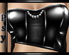 P" Black pvc corset