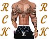 RCK§Owl Muscle Tattoo