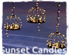 Sunset Candles in Cage