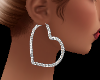 Diamond Heart Earrings