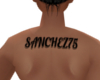 Sanchez75 Back Tattoo