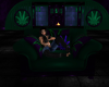 420 Weed Sofa Couple