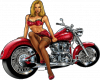 sexy motobike girl